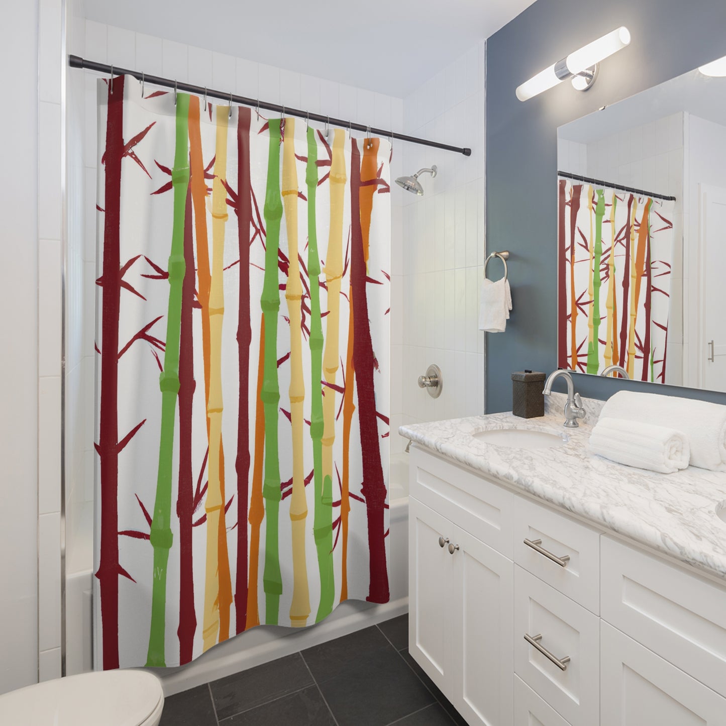 Bamboo Blossom -Shower Curtain