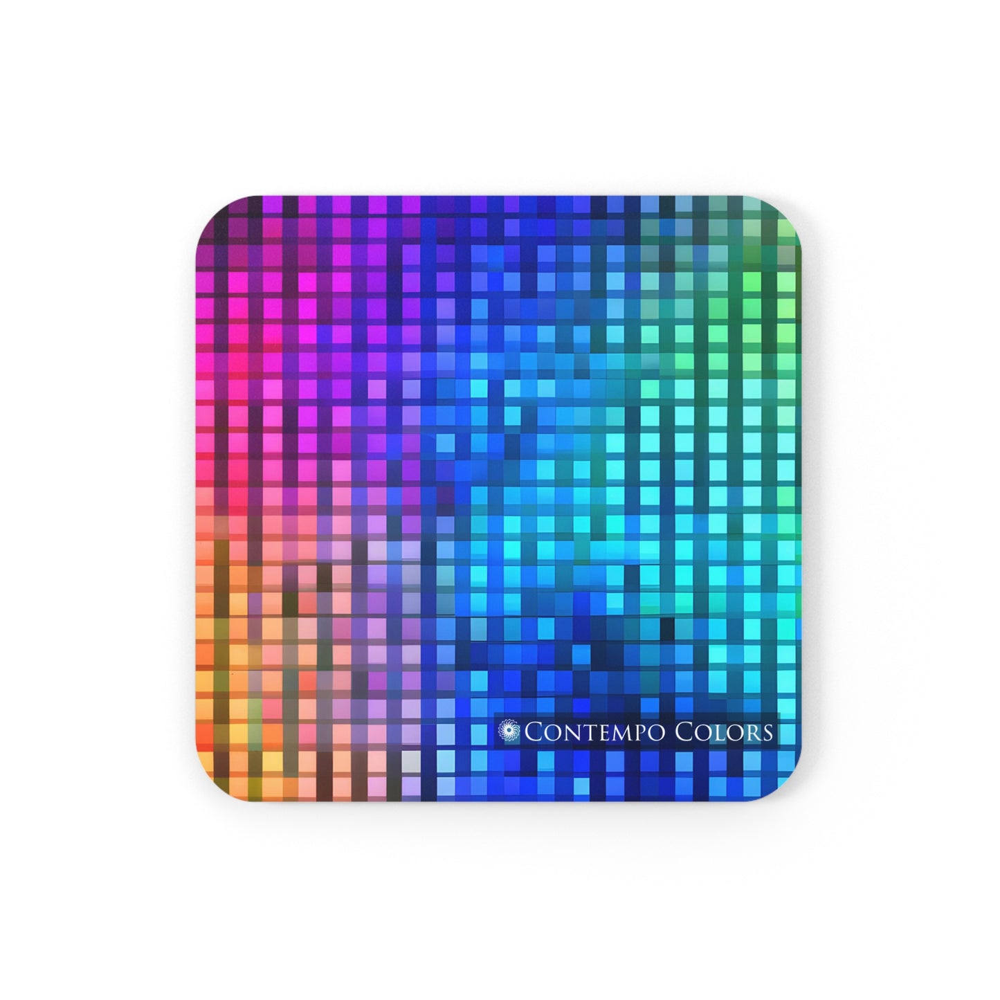 Electric Rainbow -Designer Coaster