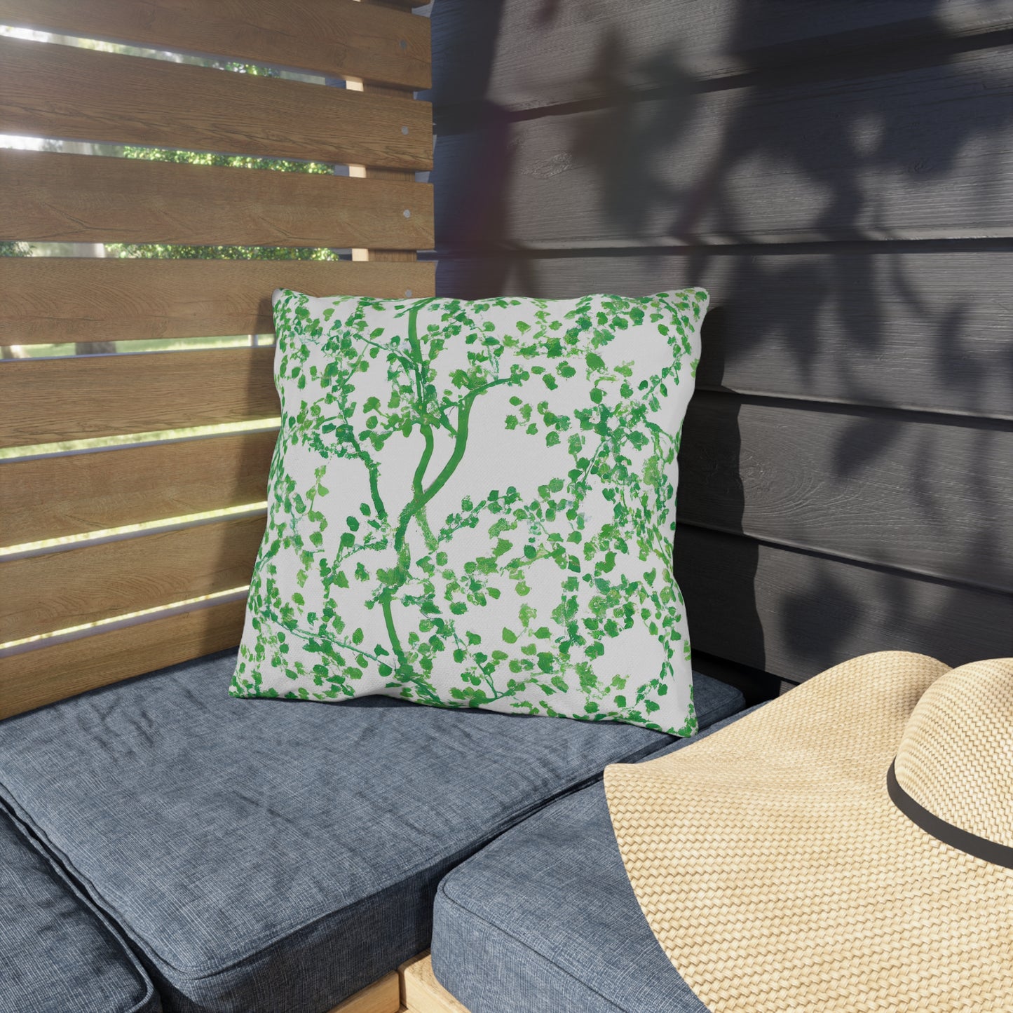 Rainbow Blossom -Outdoor Pillow