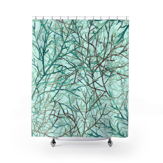 Aurora Bloom -Shower Curtain