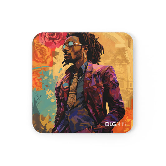 Tariro -Black Nouveau Series Coaster Set