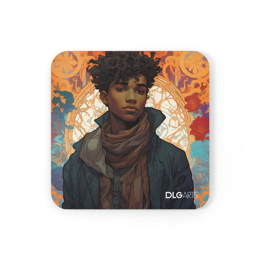 Tendai -Black Nouveau Coaster Set