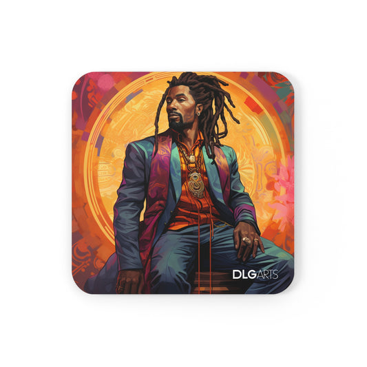Kofi -Black Nouveau Coaster Set