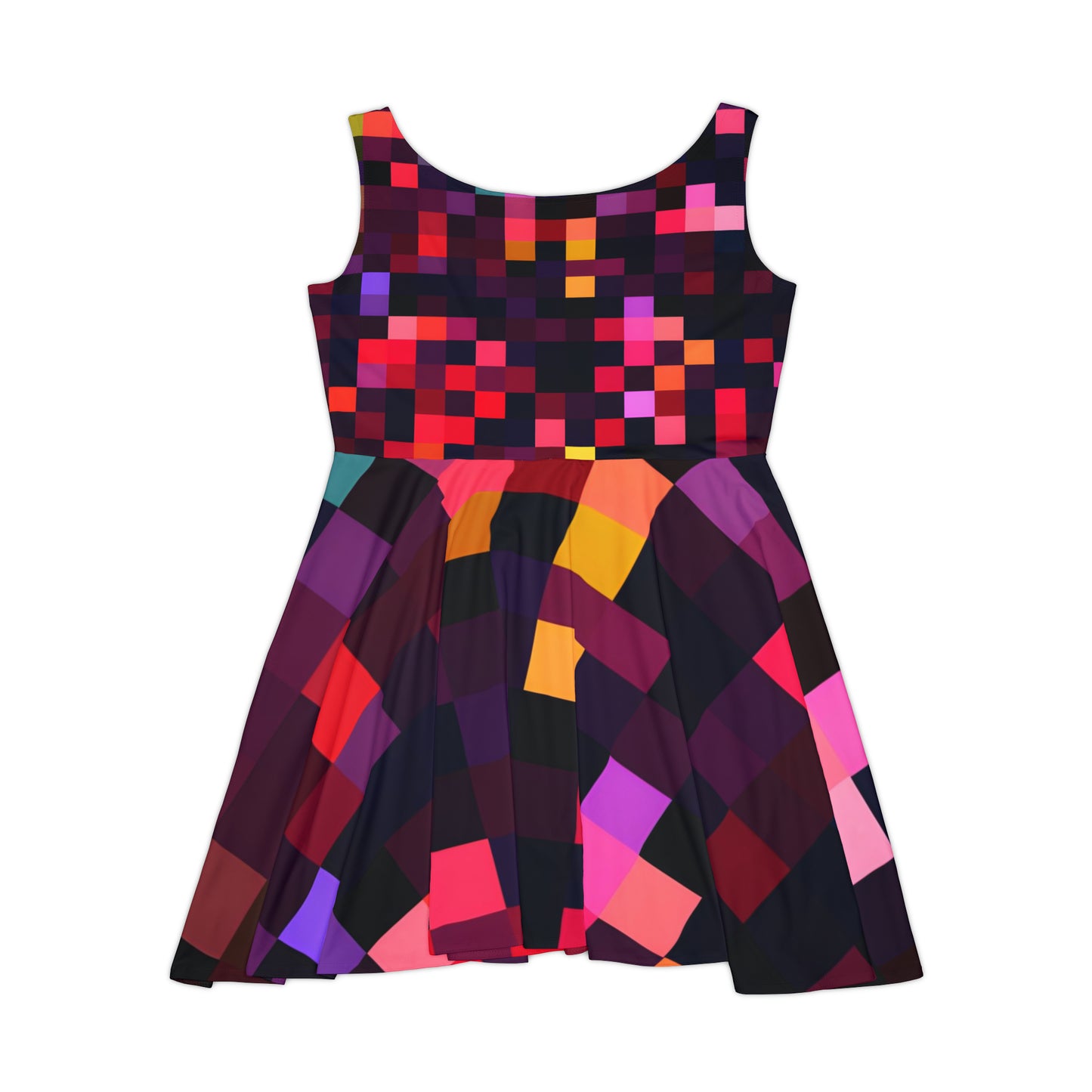 Pixel Poppin Skater Dress