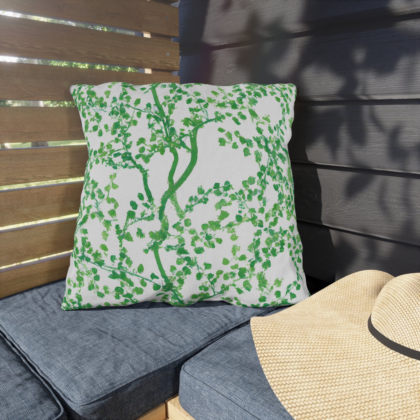Rainbow Blossom -Outdoor Pillow