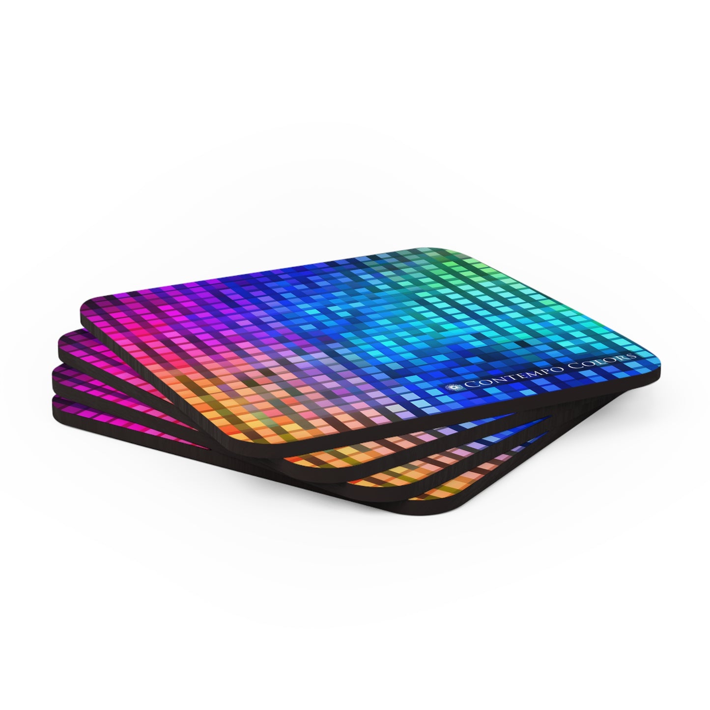 Electric Rainbow -Designer Coaster