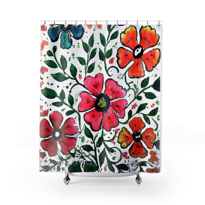 Mountain Wild Flowers -Shower Curtain