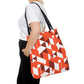 Geometric Orange -Tote Bag