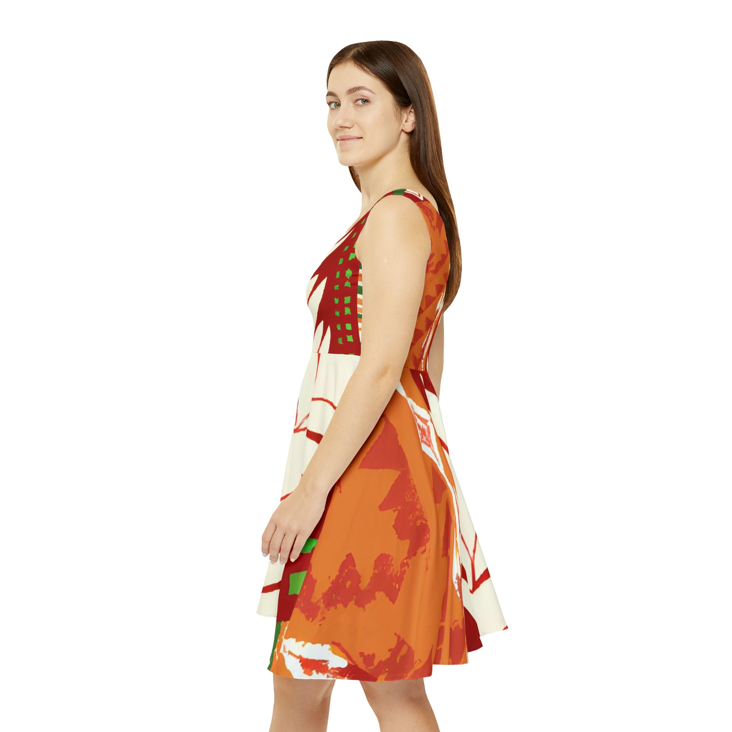 "Vibrant Sunrise Dress"