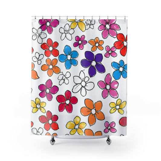 Flower Cloud -Shower Curtain