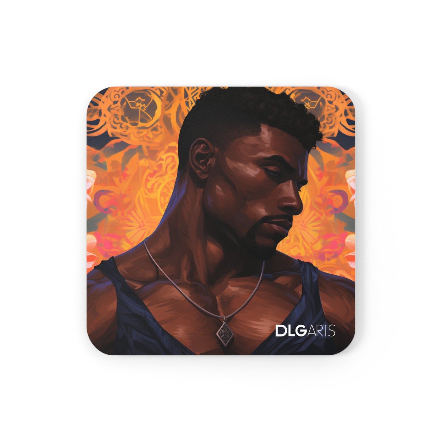 Sadio -Black Nouveau Coaster Set