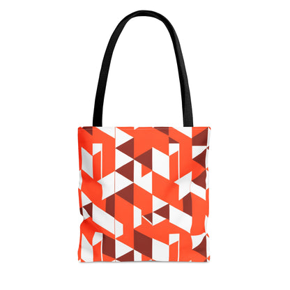 Geometric Orange -Tote Bag