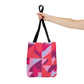 Geometric Pink City -Tote Bag