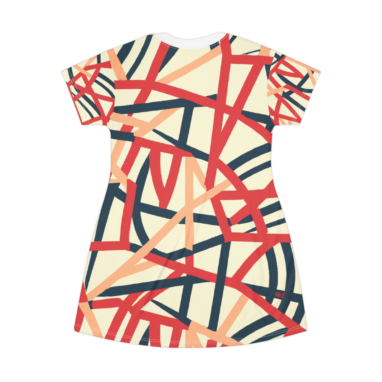 Fun Lines T-Shirt Dress