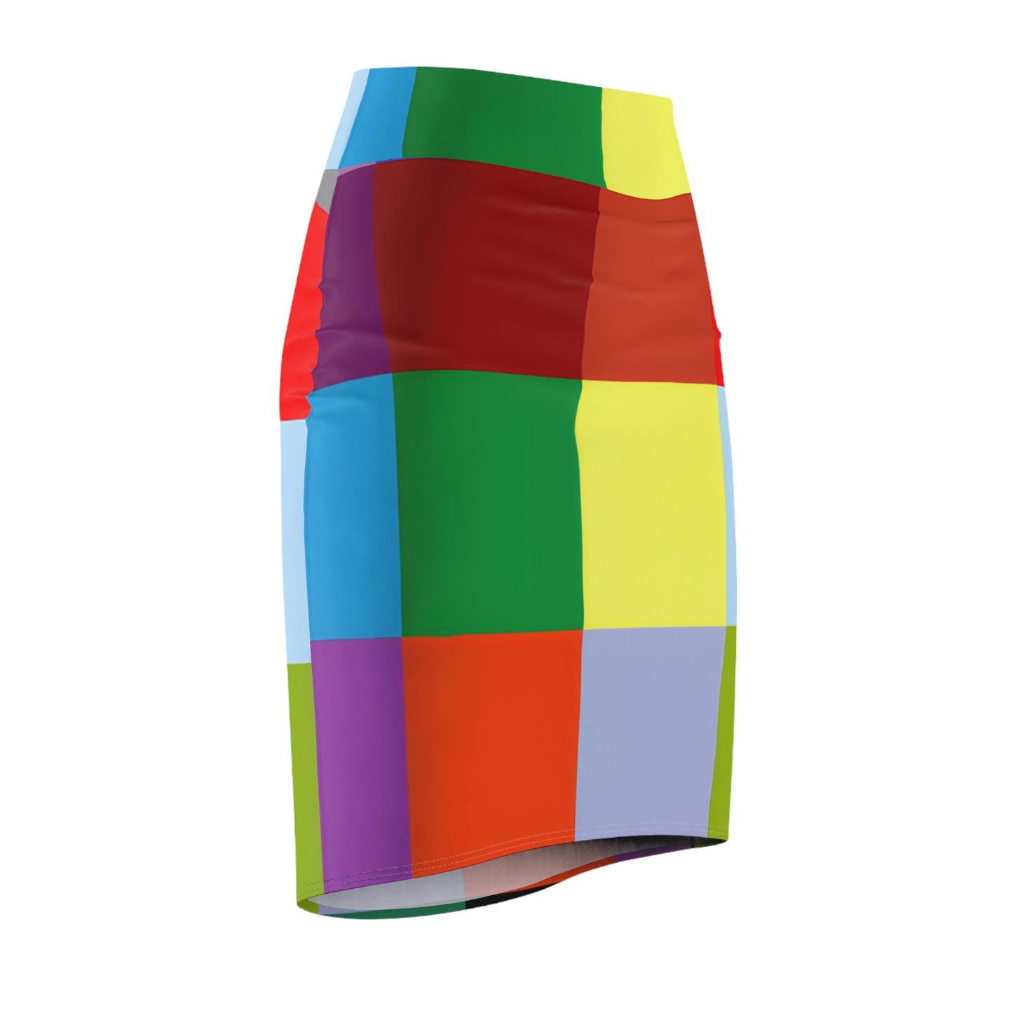 Vividly Vibrant Knee-Length Skirt