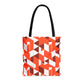 Geometric Orange -Tote Bag