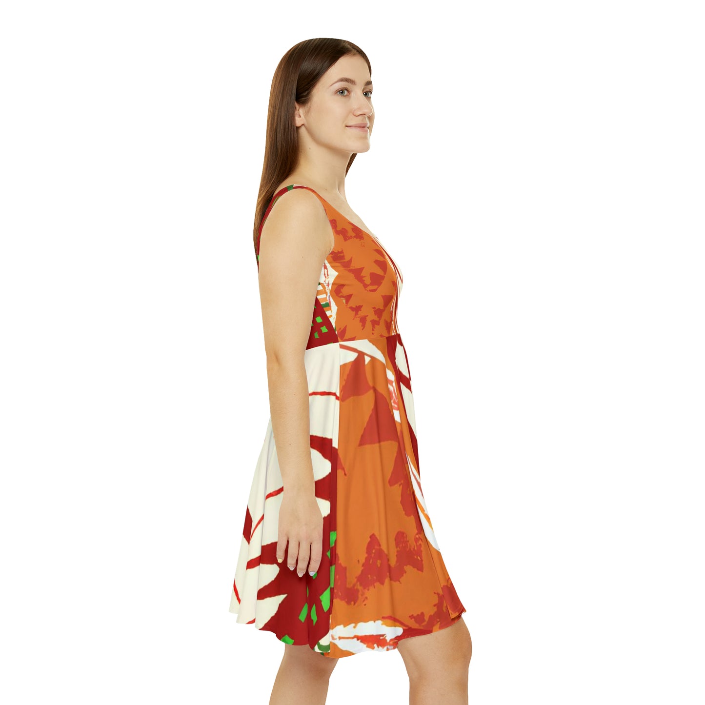 "Vibrant Sunrise Dress"