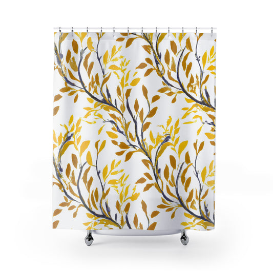 Golden Vines -Shower Curtain