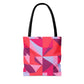 Geometric Pink City -Tote Bag