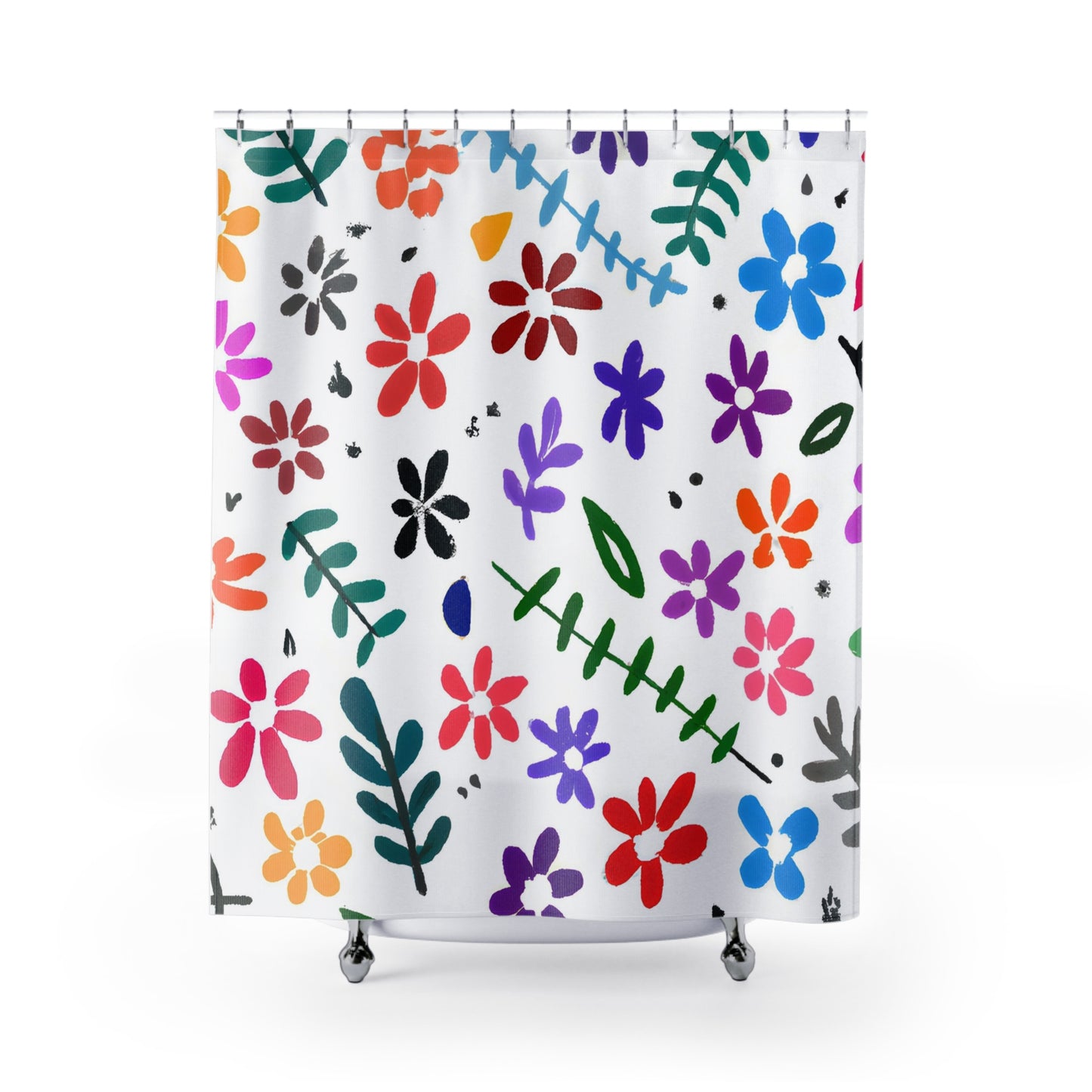 Floral Symphony -Shower Curtain