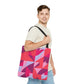 Geometric Pink City -Tote Bag