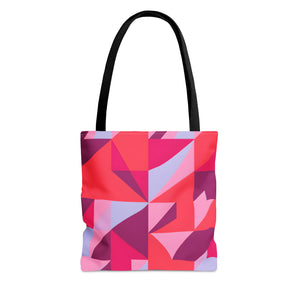 Geometric Pink City -Tote Bag