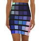 Electric Rainbow Flare Skirt