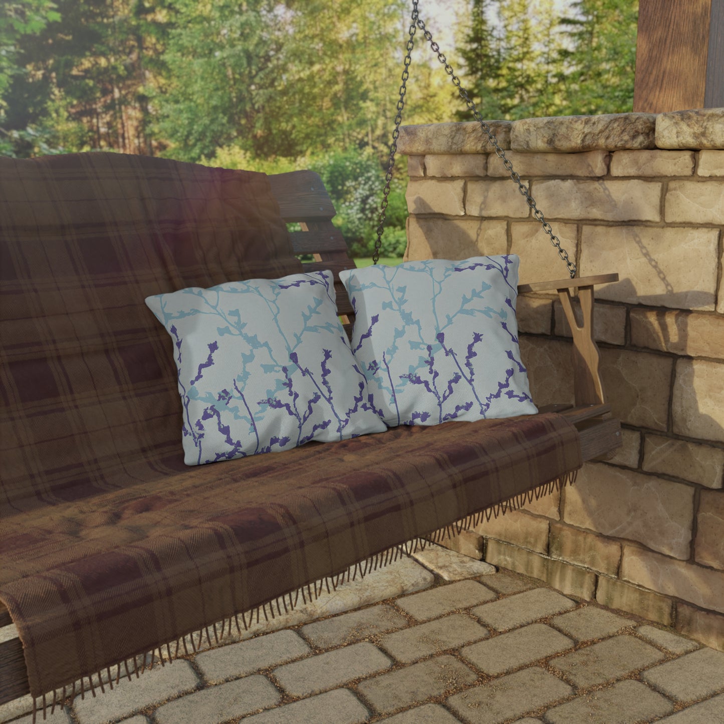 Amberpine Rivershine -Outdoor Pillow