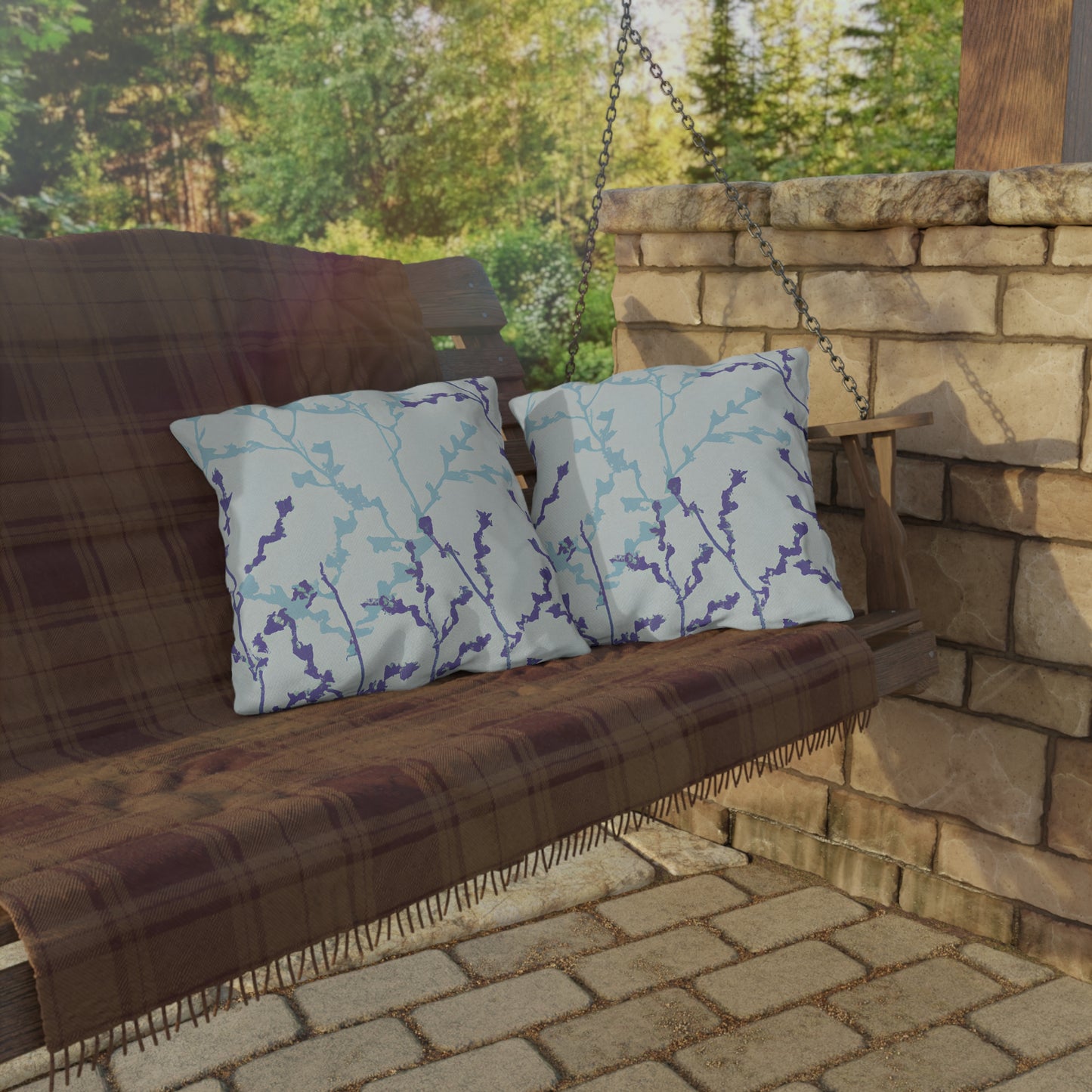 Amberpine Rivershine -Outdoor Pillow