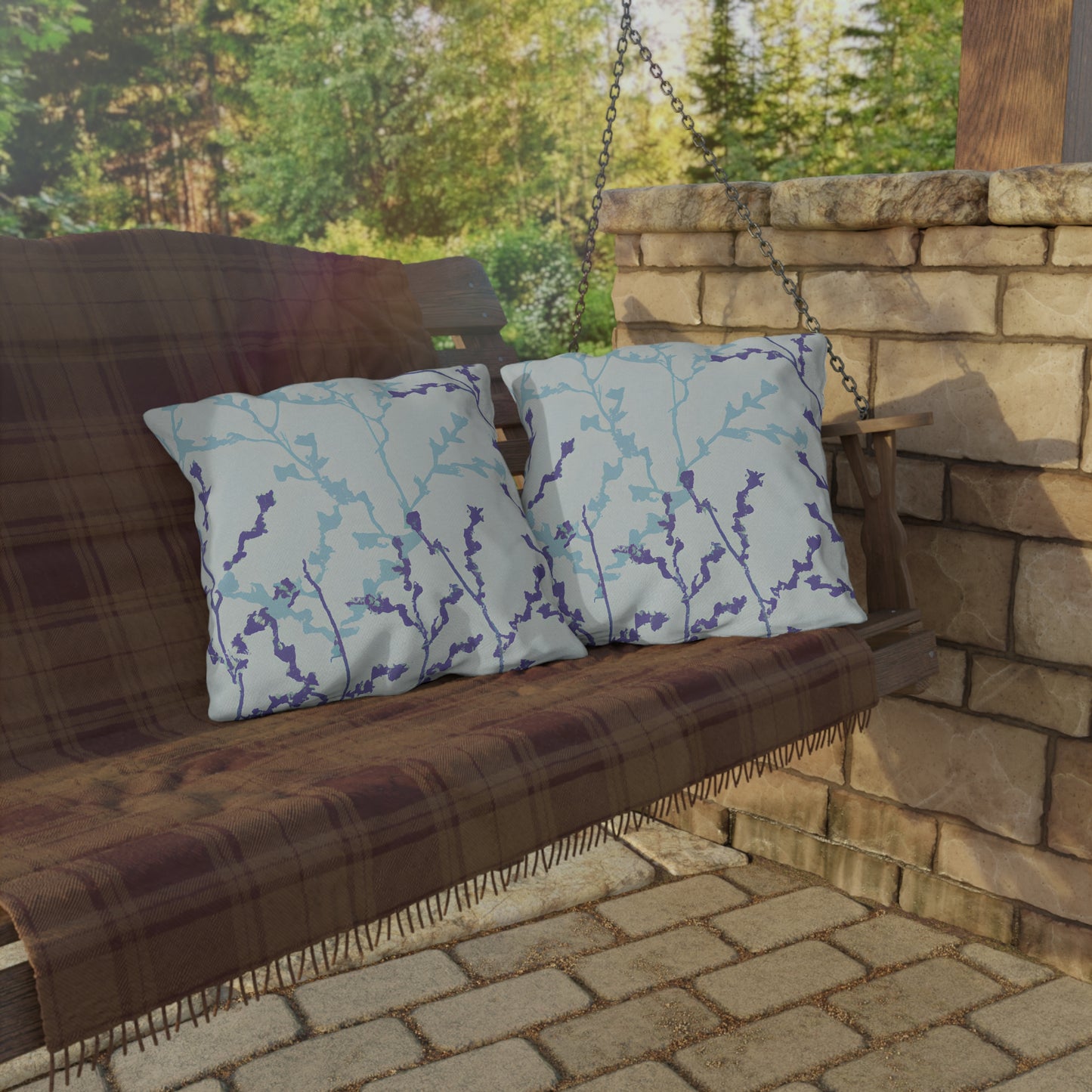 Amberpine Rivershine -Outdoor Pillow