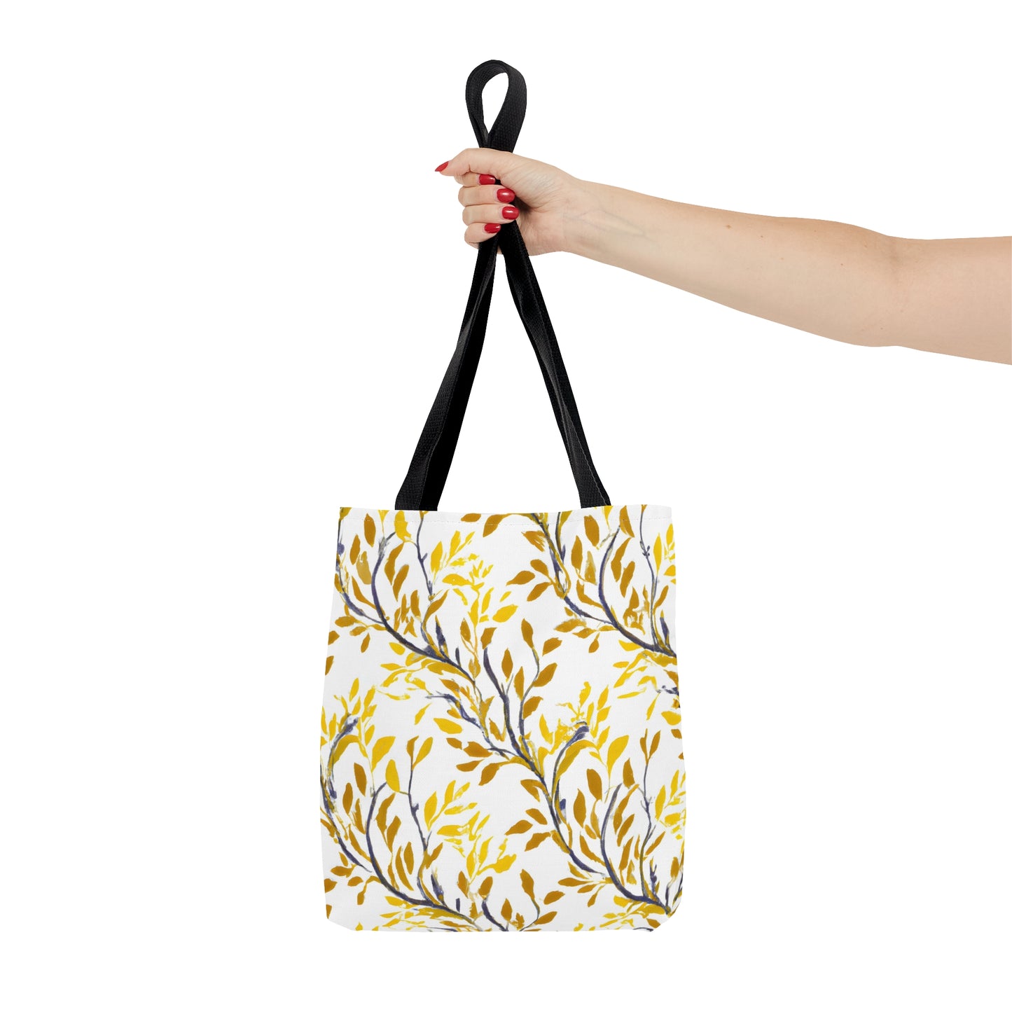 Golden Leaf Pattern -Tote Bag