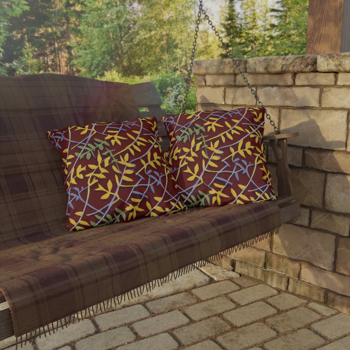 Sunflower Sage -Outdoor Pillow