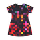 Pixel Poppin T-Shirt Dress