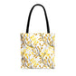 Golden Leaf Pattern -Tote Bag