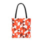 Geometric Orange -Tote Bag