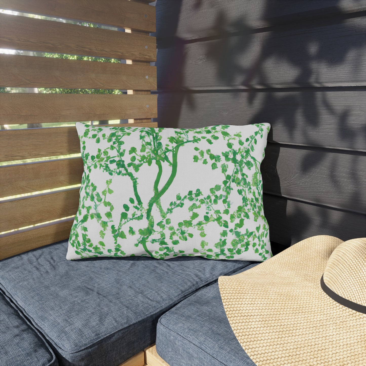 Rainbow Blossom -Outdoor Pillow