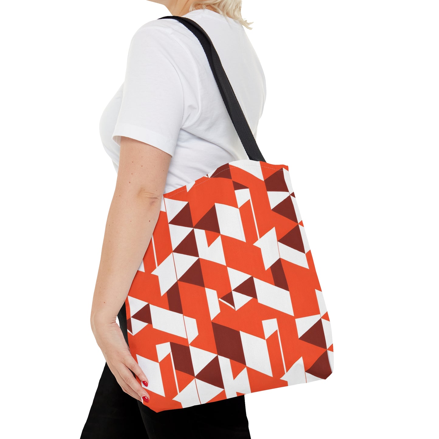 Geometric Orange -Tote Bag