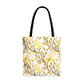 Golden Leaf Pattern -Tote Bag