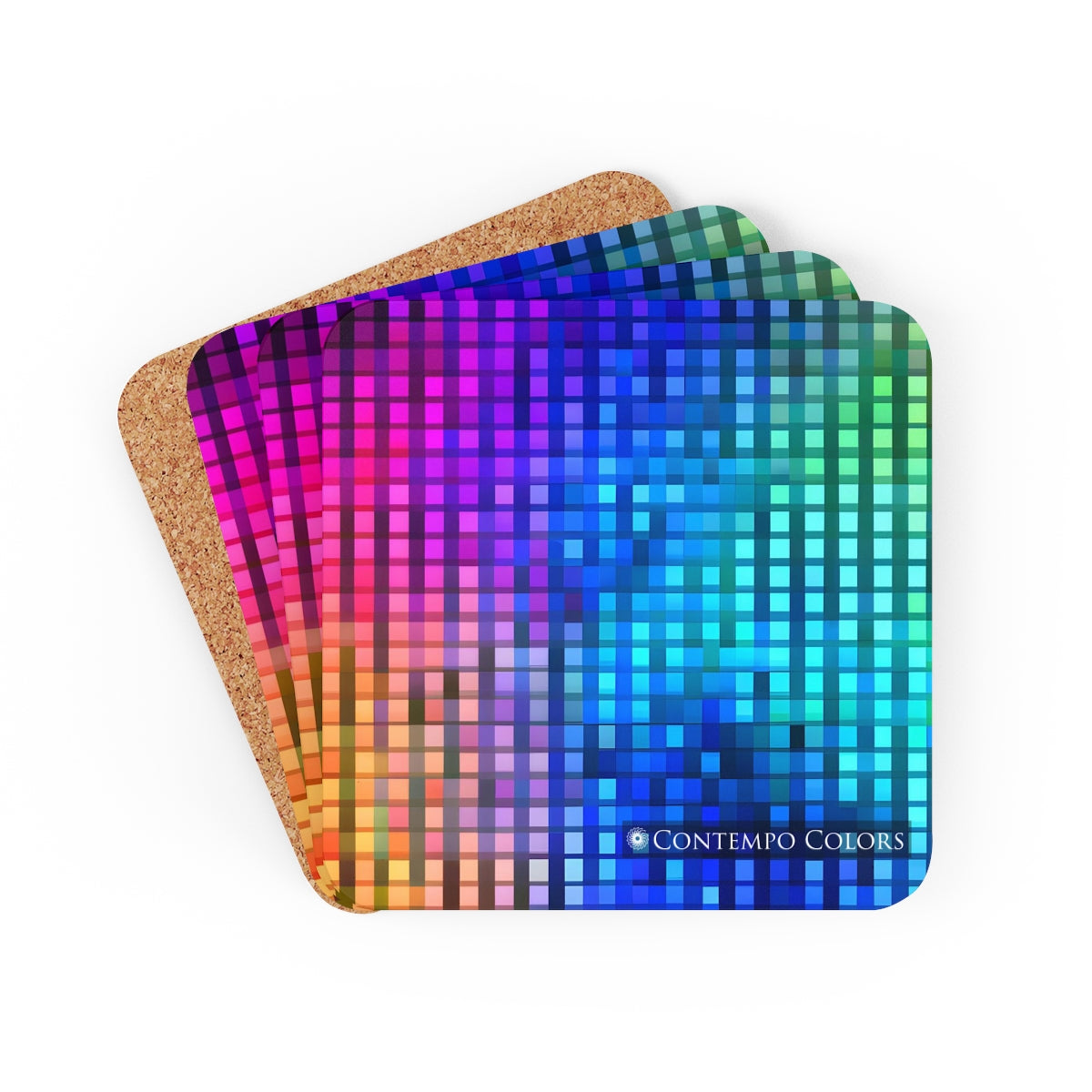 Electric Rainbow -Designer Coaster